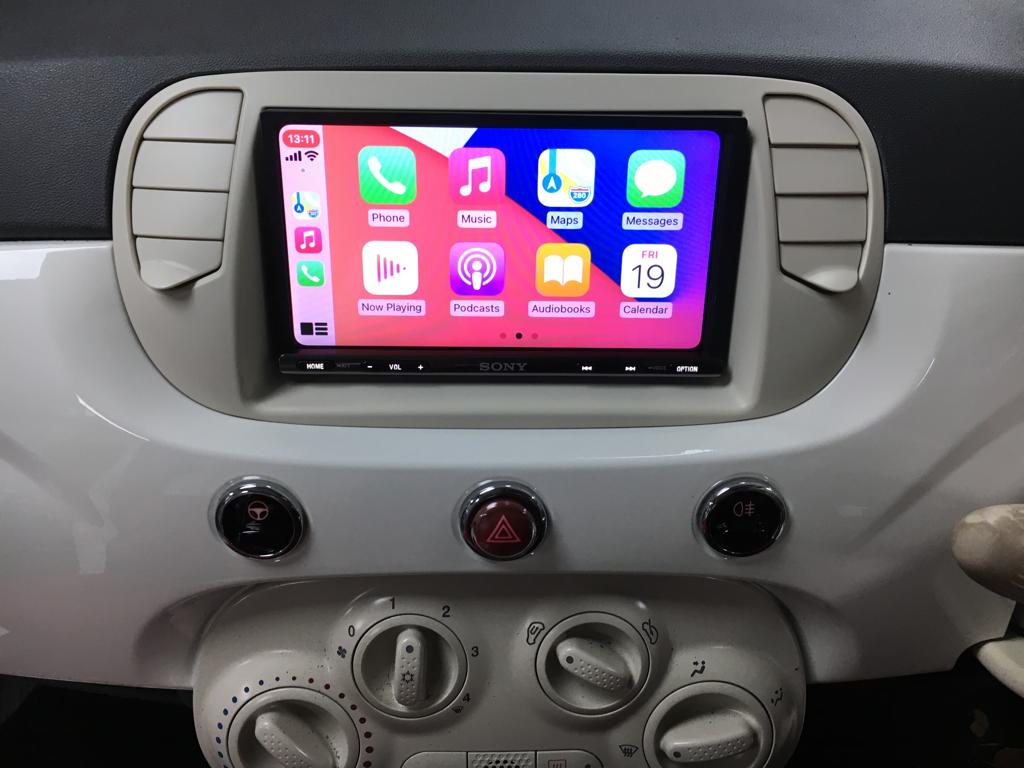 Fiat 500 Radio Apple Carplay Android Auto 